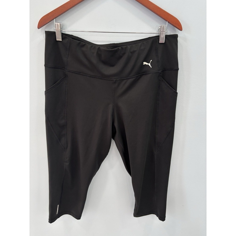 PUMA Favorite Forever Capri Pants 1X Dri Cell Athletic Workout Black Women's - Picture 3 of 10